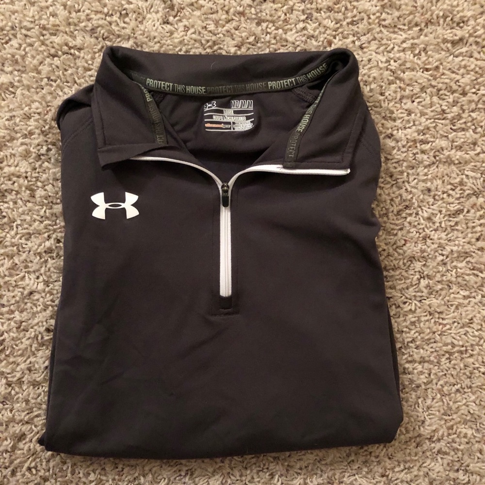 Under Armour Gray Quarter Zip Size Medium